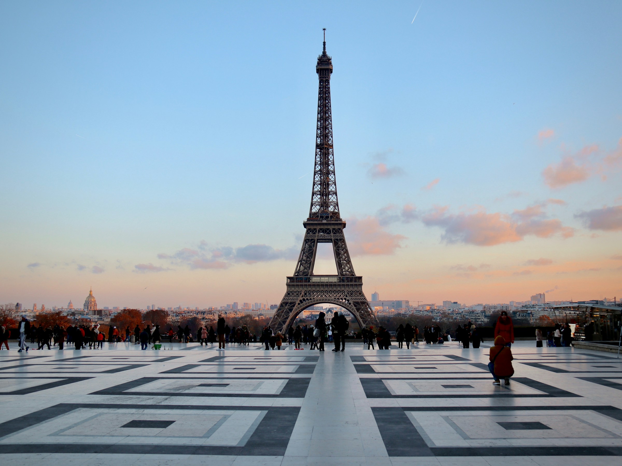 A scenic view of the Eiffel Tower in Paris, used as a folder cover for travel memories.